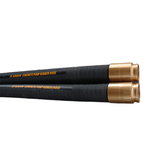 Dn100/<span class=keywords><strong>DN125</strong></span> * 3000 мм бетононасос резиновый шланг Конец гибкий насос всасывающий шланг Фланцевое соединение Заводская поставка - Product Image 3
