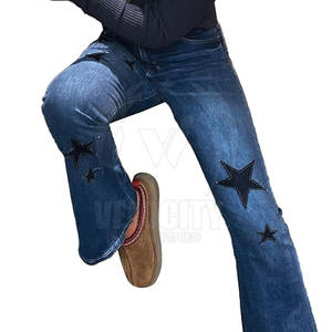 Gran oferta, pantalones vaqueros informales de verano para mujer de talla grande, transpirables y ligeros con diseño de sublimación frontal plano a la venta - Product Image 5