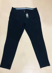 กางเกงเอวสูงสำหรับผู้หญิงเอวสูงมีซิปสีพื้นใส่ได้พอดีกับฤดูหนาว - Product Image 4