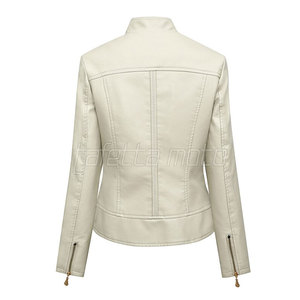 Windproof Women Clothing Custom Popular High Quality Women Motorbike Leather <b>Jackets</b> Low Price Wholesale - Product Image 2