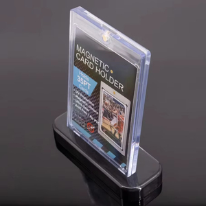 YY 35PT Shuffle Friendly <b>Top</b> Loader Clear Rigid Card Holders Trading Card Sleeves Waterproof Card Custom Logo - Product Image 4
