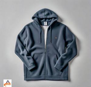 Sudadera con capucha azul marino para hombre Heavy 350 GSM para uso elegante transpirable de alta calidad Sudadera con capucha suave - Product Image 3