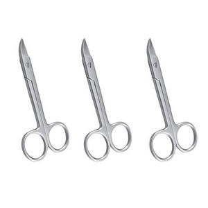 Micro tijera de bayoneta de acero inoxidable, tijeras de tejido, fórceps de goma para instrumentos neuroquirúrgicos - Product Image 5