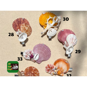 SEA BREEZE STYLE SEASHELL CLIP HECHO A MANO ACCESORIO DE PLAYA PARA NIÑAS Y MUJERES MODA COSTERA - Product Image 3