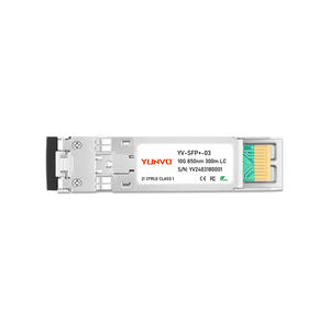 Yunvo SFP-10G-SR 10G SFP+ SR 850nm 300m DDM Duplex LC MMF SFP-module voor FTTX - Product Image 1