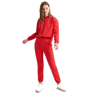 Conjunto de moda para mujer con logotipo personalizado, opción multicolor disponible, traje de jogging de algodón de lana gruesa con logotipo personalizado, conjunto de chándal para mujer, conjunto de 2 piezas DIY - Product Image 6