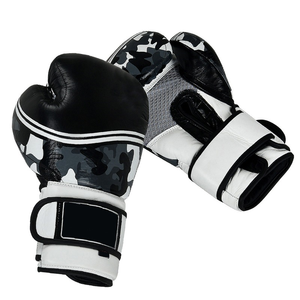 Gants de boxe à lacets avec impression de logo personnalisé OEM/ODM MMA gant de boxe professionnel en cuir de super qualité pour l'entraînement - Product Image 6