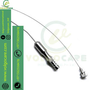 Tubo de succión Frazier en ángulo de 7 pulgadas y 18cm, instrumento médico, 8 Uds. - Product Image 4