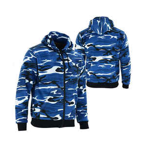 Sweat à capuche de moto certifié CE niveau 2 en maille respirante protégée avec doublure en Kevlar Armoures imperméables et amovibles - Product Image 1