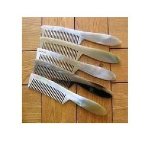 Peine de Cuerno de Búfalo Natural, Dientes Anchos, Antiestático, Masajeador de Cabeza, Cepillo para el Cabello, Cuidado de la Salud, Peine para Barba - Product Image 2