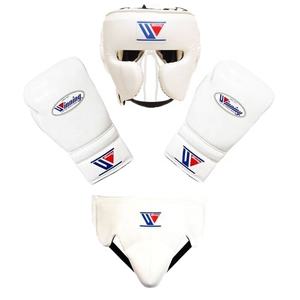 Chiến thắng mới đến da đấm bốc thiết bị <span class=keywords><strong>3</strong></span> mảnh sparring Gear Set với móc và vòng lặp đóng cửa cho võ thuật SANDA Wushu - Product Image 1