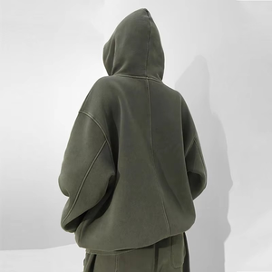 Survêtement lavé à l'acide surdimensionné personnalisé pour femmes Survêtement baggy pour femmes Survêtements surdimensionnés pour femmes Ensembles Deux pièces Vêtements d'entraînement - Product Image 3