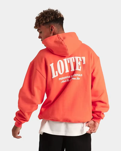 Vente en gros 420 gsm 3d puff print sweat à capuche court hommes haute qualité personnalisé poids lourd impression sweat à capuche - Product Image 5