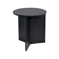 Table basse d'appoint de luxe en bois massif noir, finition poudrée, personnalisable, pour salon, mobilier durable, vente en gros
