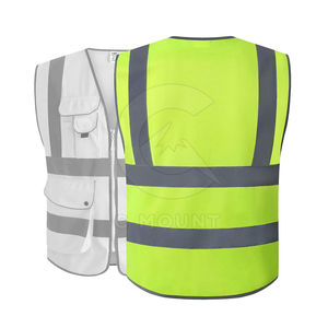 Yellow Customised Hi Vis Surveyor Engineer Ems <b>Medical</b> Construction Reflective Safety Vests Class2 With Pouch <b>Bag</b> - Product Image 6