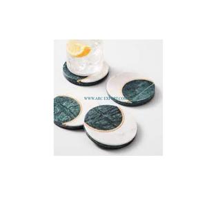 Attrayant nouveauté sous-verres ronds fêtes de mariage Table thé et café sous-verres ensemble de 4 ustensiles de maison et de cuisine outils - Product Image 1