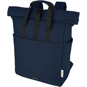 Joey Recycled <b>Canvas</b> Rolltop <b>Backpack</b> Sustainable Promotional Gadgets - Product Image 1