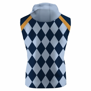 Summer Unisex Sports Hoodie Set 100% Cotton Solid Color Breathable Plus Size Short and Sleeveless Hoodie - Product Image 2