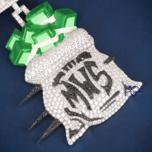 VVS Moissanite Diamond Custom Pendant 925 Sterling Silver Iced Out Hip Hop Collar para hombres y mujeres - Product Image 3