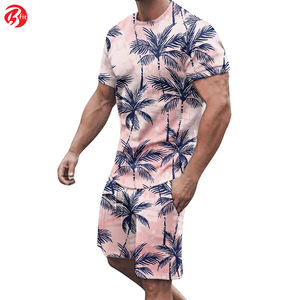 Breathable Fabric Summer Season Wear <b>Men</b> Summer Shorts Set Handmade Full Sublimation Printing High Street Summer Shorts Set - Product Image 4