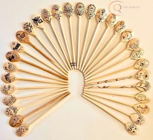 Juego de Cubiertos Tradicionales de Madera Natural Sostenible, Utensilios Reutilizables para Cocinas Modernas - Product Image 4