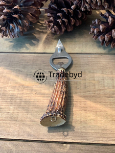 Ouvre-bouteille en corne naturelle Cadeau élégant pour les hommes et les amateurs de bar à domicile par Tradebyd - Product Image 5