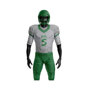 Uniformes Deportivos Personalizados al por Mayor, Jersey de Fútbol Americano y Rugby Cosido, Manga Corta, Transpirable, Impresión por Sublimación - Product Image 4