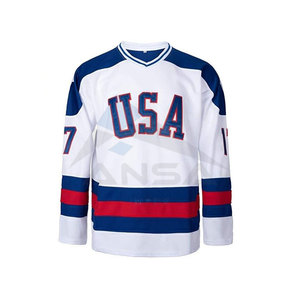 Jersey de Hockey sobre Hielo con Color Personalizado, 100% Poliéster, Números Personalizados, Ropa Deportiva Transpirable, Uniforme de Hockey con Impresión Personalizada - Product Image 1