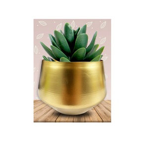 New Arrivals Hotel Home Tabletop Golden Flower Vase Bulk Price Metal Flower Pot and Planters from Indian Exporter - Product Image 6