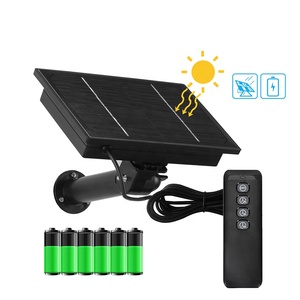 Chargeur de batterie panneau solaire pour caméra de sécurité IP extérieure batterie 18000mAh intégrée 5v 6v 4W prise <span class=keywords><strong>USB</strong></span> DC5521