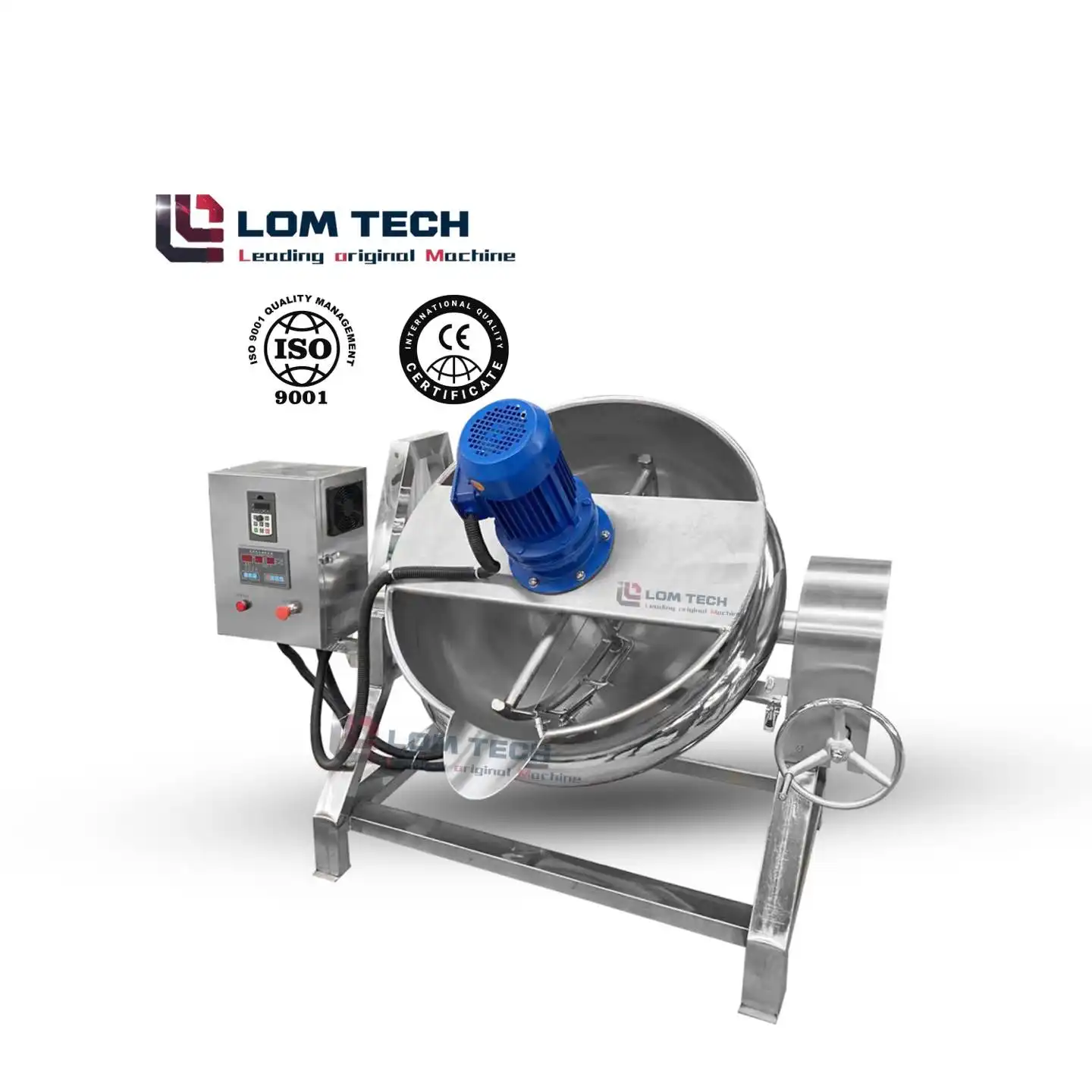 50L Có Thể Điều Chỉnh Sưởi Ấm Mixer Nấu Ăn Tank Ba Lớp 316L/304 Thép Không Gỉ Mỹ Phẩm Gummy Hòa Tan Nồi