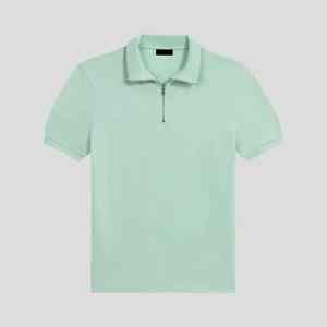 Polo pour homme T Shirt respirant Tissu en coton à manches courtes Décontracté Été Mode OEM Logo personnalisé Fournisseur de gros en vrac - Product Image 2