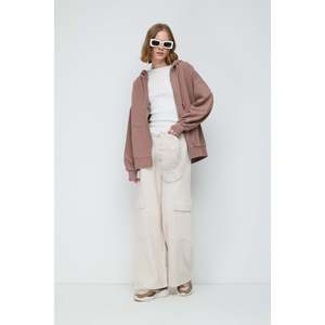 Sudadera Extra Grande con Cierre y Efecto Desteñido - Product Image 3