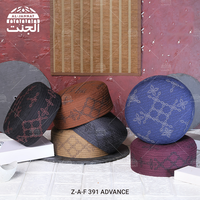 Topi Kufi doa Muslim bordir pria, kupluk Omani Taqiya take Kofia Topi Islami untuk pria ZAF ADVANCE