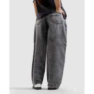 กางเกงยีนส์ทรงวินเทจเอวสูงทรงหลวมสไตล์สตรีทแวร์ขาบานประดับคริสตัลเพชรผ้าเดนิมสีสันสำหรับฤดูใบไม้ร่วง/ฤดูหนาว - Product Image 2