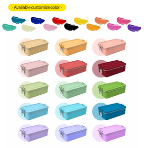 Custom 304 <strong>Stainless</strong> <strong>Steel</strong> <strong>Food</strong> Storage <strong>Containers</strong> with Lids Bento Lunch Box Metal Meal Prep <strong>Food</strong> <strong>Containers</strong> Reusable Stackable - Product Image 6