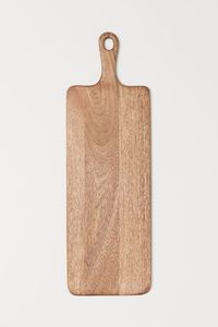 Tabla de cortar de madera de acacia duradera con mango, paleta de servicio de madera de calidad para tabla de queso, bloques de cortar asistidos - Product Image 4