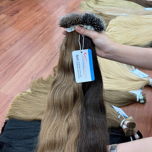 ¡PRODUCTO NUEVO! Nano anillo de extensión de cabello liso natural a todo color y longitudes de 8- 28 pulgadas cabello de lujo vietnamita - Product Image 3