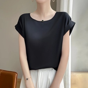 Nouveau o-cou soie Camisole dames mince gilet Satin ample extérieur sans manches haut été costume intérieur fronde mûrier soie bas chemise - Product Image 3