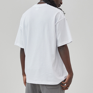 Vente en gros T-shirt uni en coton imprimé T-shirt surdimensionné personnalisé T-shirt à col rond pour hommes - Product Image 3