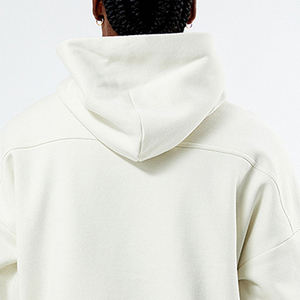Sweat à capuche surdimensionné en coton épais unisexe avec logo brodé personnalisé et impression 3D Pull d'hiver pour hommes et femmes - Product Image 5