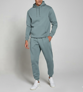 Costume de jogging à capuche personnalisé | Tenue d'hiver 100% coton de haute qualité | Motif solide et option de logo personnalisé - Product Image 1
