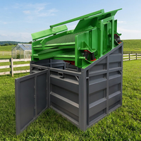Criblage vibrant de ferme d'écran de trommel mobile d'usine de la Chine avec la trémie de brosse pour diverses industries