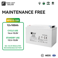 Batterie GEL au plomb à décharge profonde pour usine 12V 100AH 200AH 250AH, stockage pour systèmes solaires, bateaux et voiturettes de golf avec garantie de 3 ans