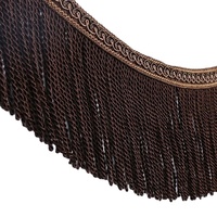 Frange métallique personnalisée en fil d'or OEM, garnitures torsadées or et argent de haute qualité, lavables et durables pour vêtements