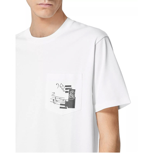 เสื้อยืดผู้ชายผ้าฝ้ายทรงปกติ น้ำหนัก 220 กรัม พิมพ์ลายโลโก้ 3 มิติ ด้วยเทคนิคซิลค์สกรีน แบบถัก สีพื้น เป็นมิตรต่อสิ่งแวดล้อม ขายส่ง - Product Image 5