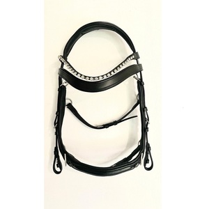 Niche anatomique pour cheval Multi-Bridle Bitted Bitless Poll Relief Two Brow Band Confortable Headstall Logo personnalisé imprimé - Product Image 1