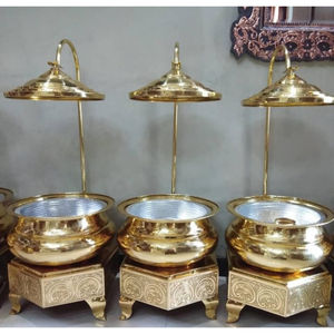 Platos de frotamiento Hot Pot Chafer Platos Comida Buffet Display Calentador HECHO DE Metal para Catering Platos de frotamiento Suministros de hotel - Product Image 5