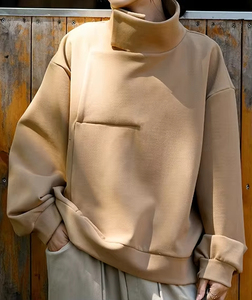 Venta caliente Drop-Shoulder & Oversized Women's Hoodies con elegante sudadera de mujer para Casual Streetwear Fashion - Product Image 3