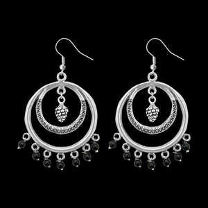 Jeweljunk Oxidised Black Beads <b>Drop</b> Afghani Style <b>Fashion</b> <b>Earrings</b> 1311232 - Product Image 1